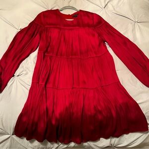 Banana Republic, red dress, Medium size.
